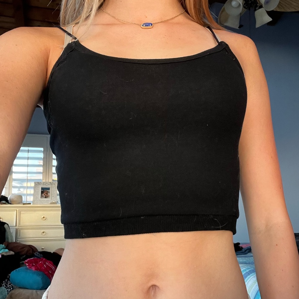black tank top